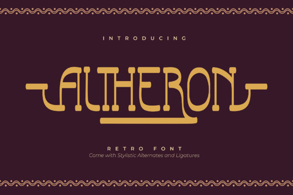 Altheron: A Retro Serif Font That Elevates Digital Branding