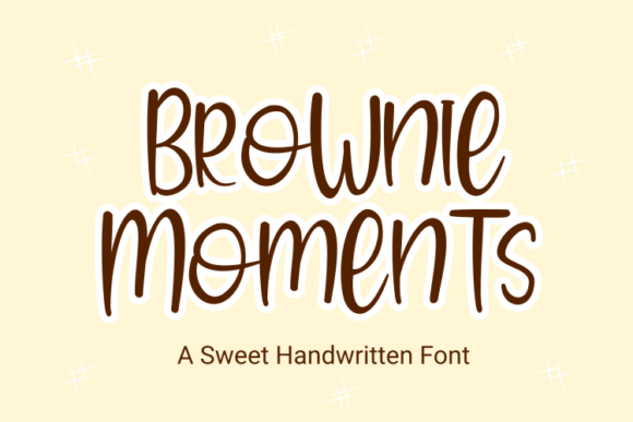 Brownie Moments: A Handwritten Font That Feels Like Home