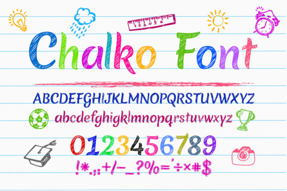 Chalko: A Sketch-Handwritten Font That Feels Like Chalk on a Sunlit Board