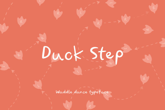 Duck Step: A Playful Handwritten Font for Campaign Headlines