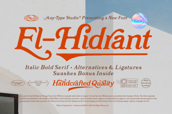 El-Hidrant: A Serif Font That Makes Your Campaigns Instantly Clearer