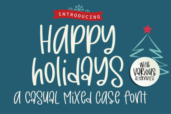 Happy Holidays Font: A Warm, Handwritten Touch for Your Brand