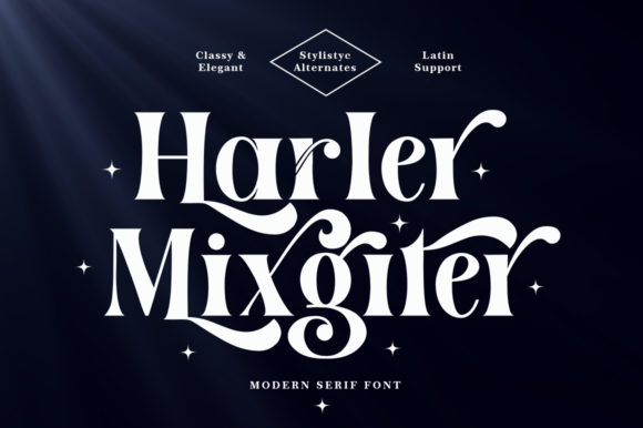 Harler Mixgiter: A Serif Font for Elegant Digital Branding