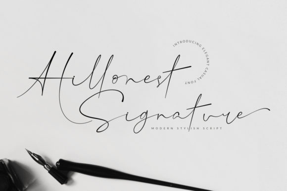 Hillonest Signature: A Thoughtful Script Font for Editorial Moments