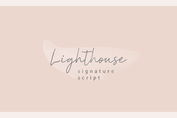 Lighthouse: A Casual-Elegant Handwritten Font for Digital Branding