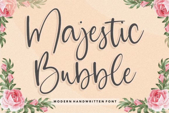 Majestic Bubble: A Handwritten Font That Feels Human, Not Heavy