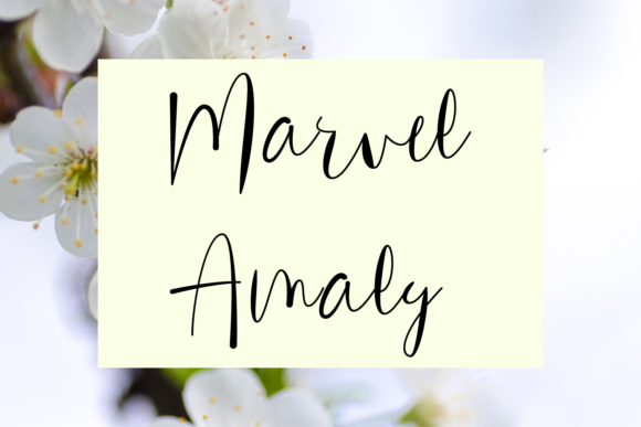 Marvel Amaly: A Joyful Handwritten Font for Digital Branding