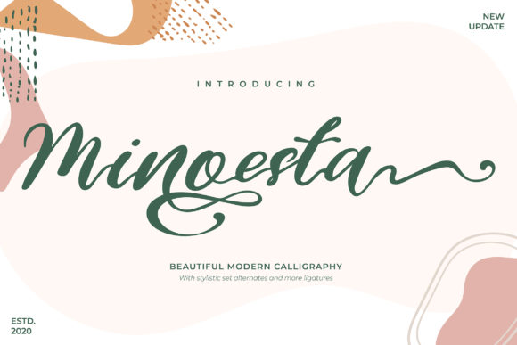 Minoesta: A Handwritten Font That Earns Its Place in Real Campaigns