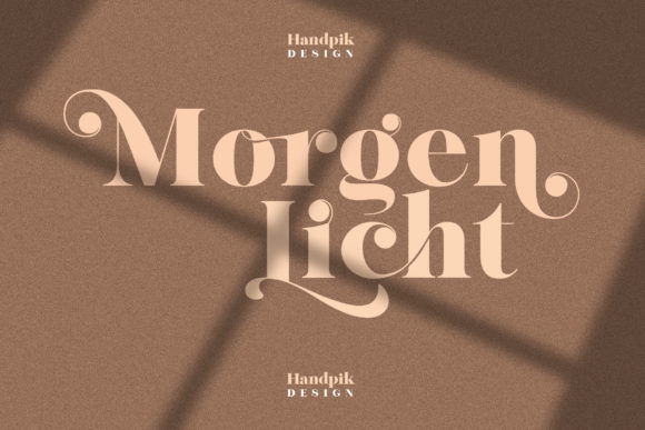 Morgen Licht Serif Font for Handmade Creators
