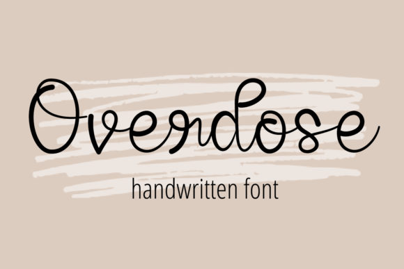 Overdose: A Delicate Script Typeface for Digital Elegance