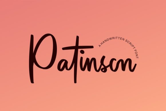 Patinson: A Sweet Handwritten Font for Digital Charm