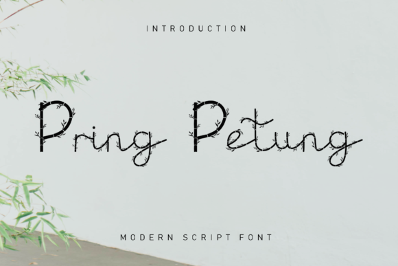 Pring Petung: A Decorative Typeface That Whispers Romance