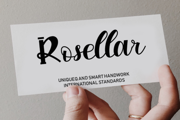 Rosellar Handwritten Font for Crafters & Sellers