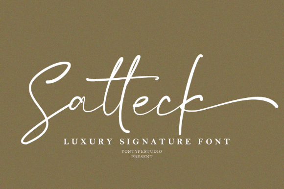 Satteck: A Script Font That Feels Like a Thoughtful Pause