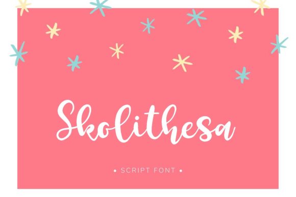 Skolithesa: A Modern Script Font for Digital Branding