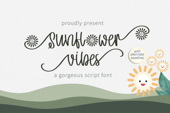 Sunflower Vibes: A Handwritten Font for Editorial Charm